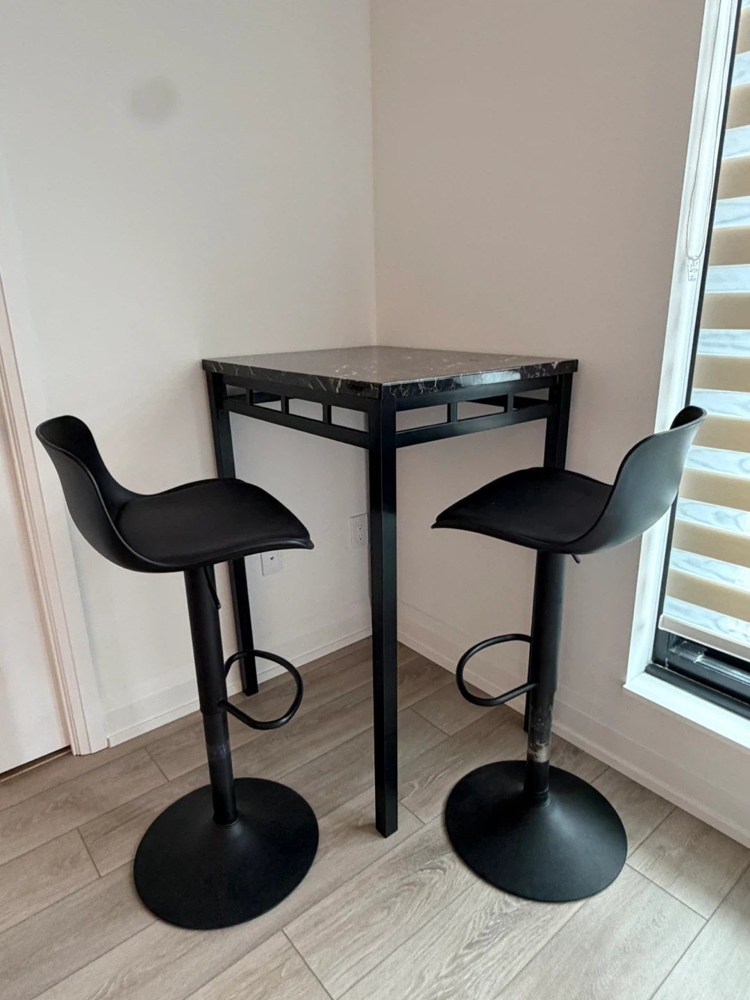 Bar Table and Chairs Set - Like New