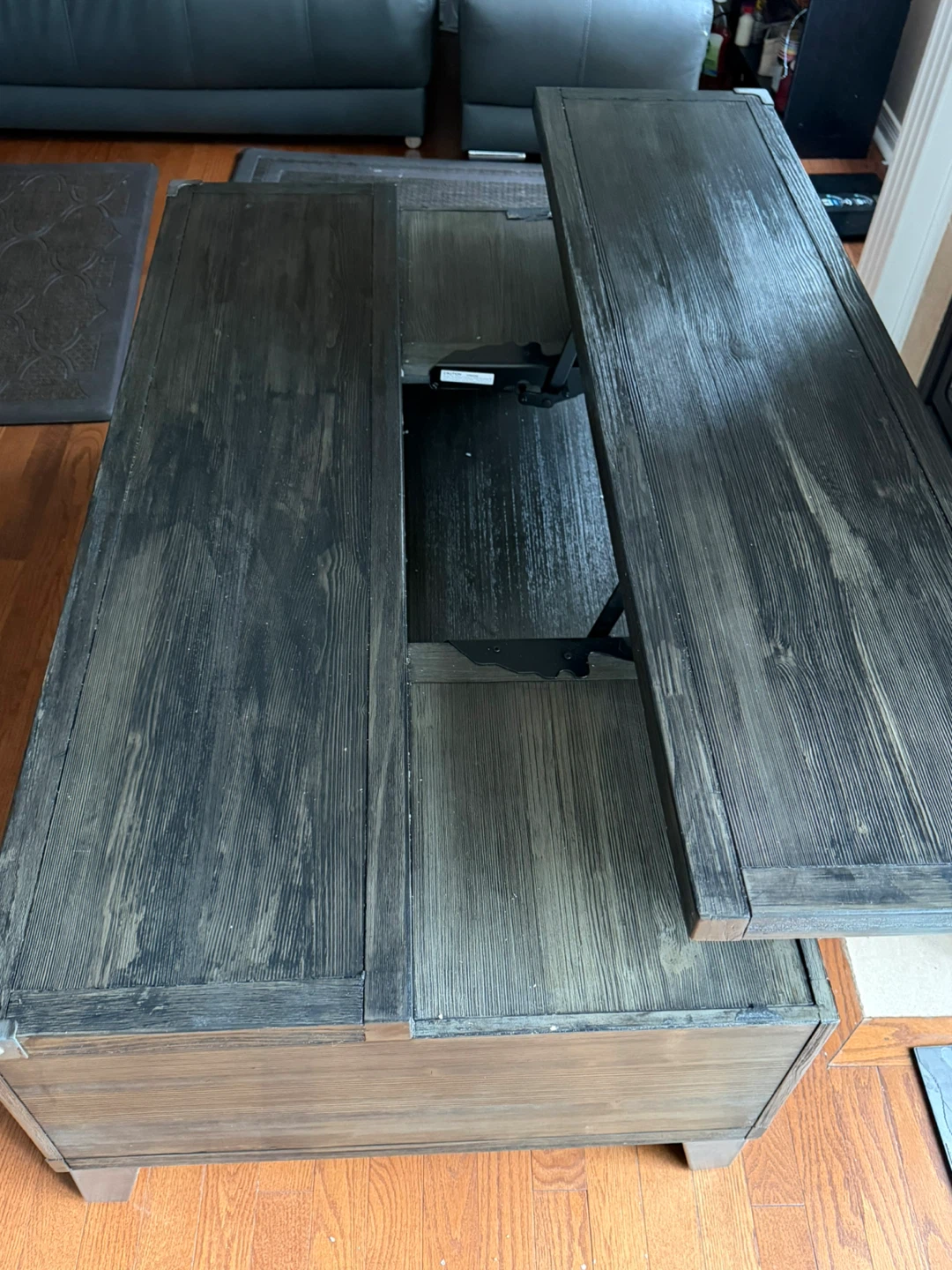 Lift Top Coffee Table with Storage - photo 5