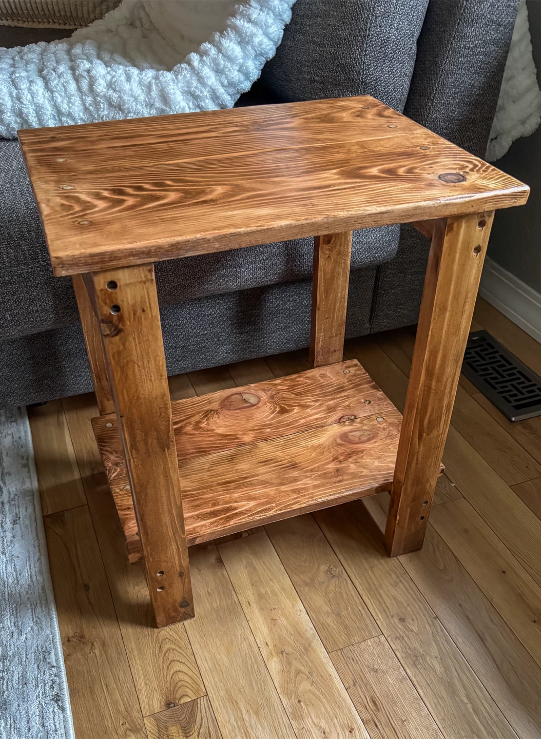 Handmade Cedar End Table - photo 3
