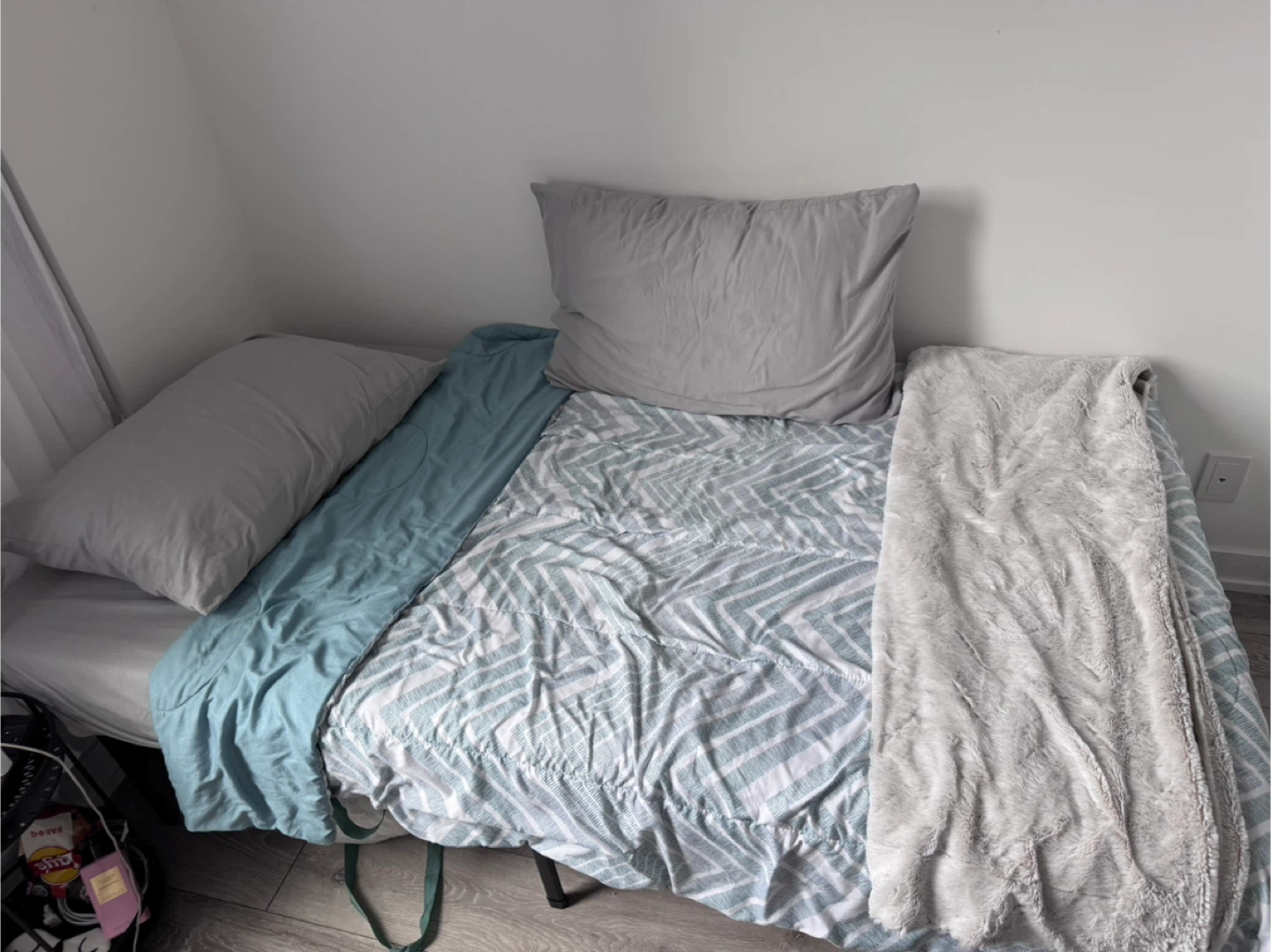 pillows and blankets