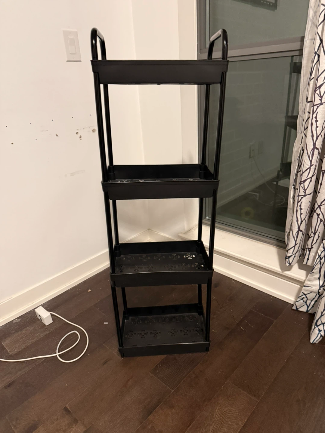 Black 4-Tier Cart