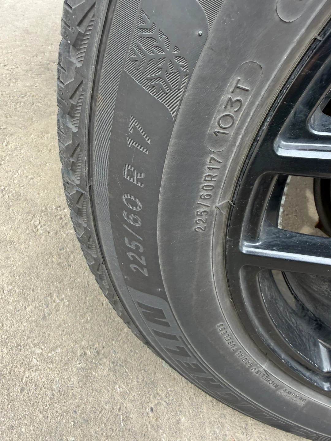Subaru Crosstrek-Set of 4 Michelin Winter Tires - 225/60R17 - photo 3
