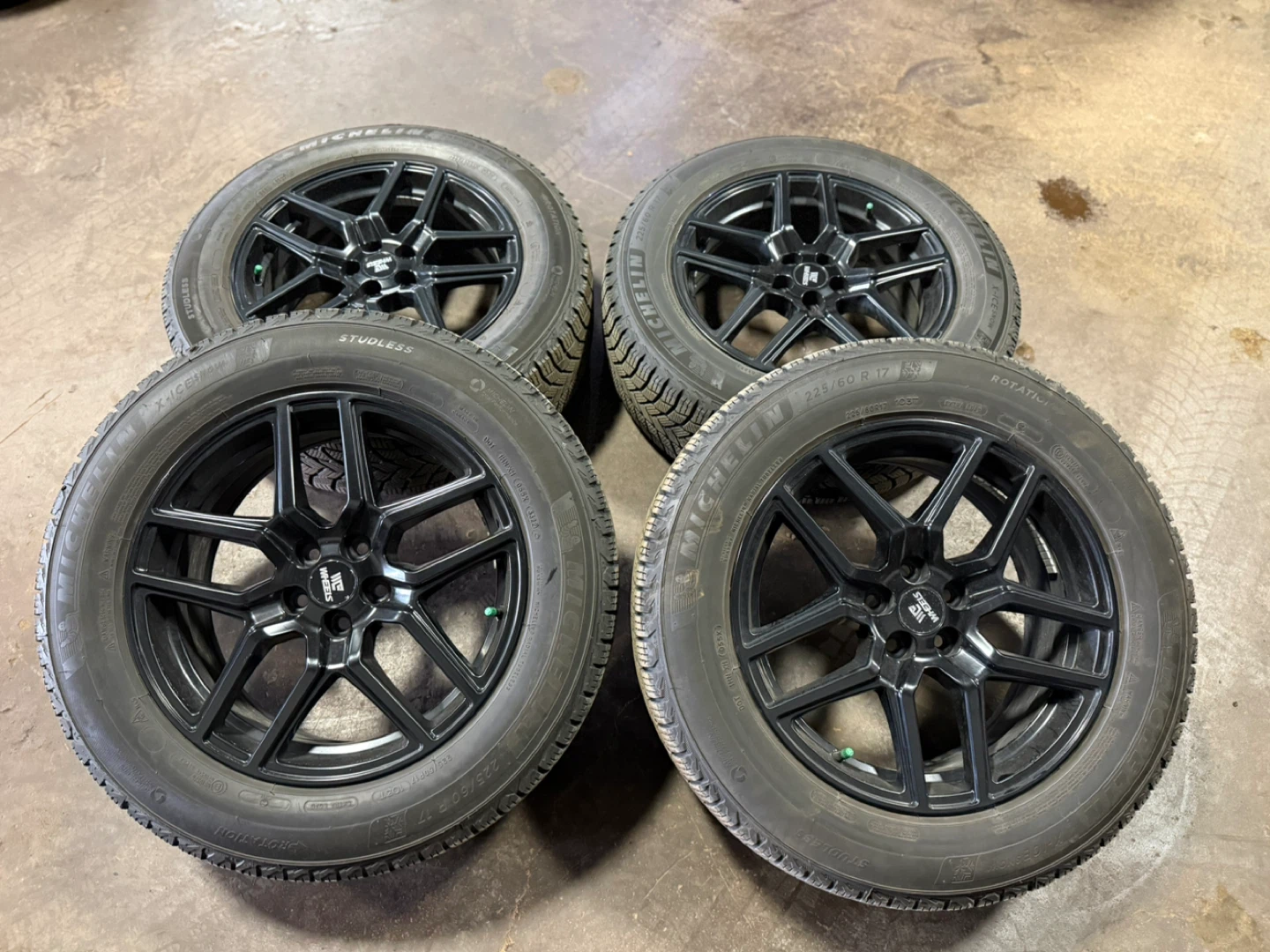 Subaru Crosstrek-Set of 4 Michelin Winter Tires - 225/60R17