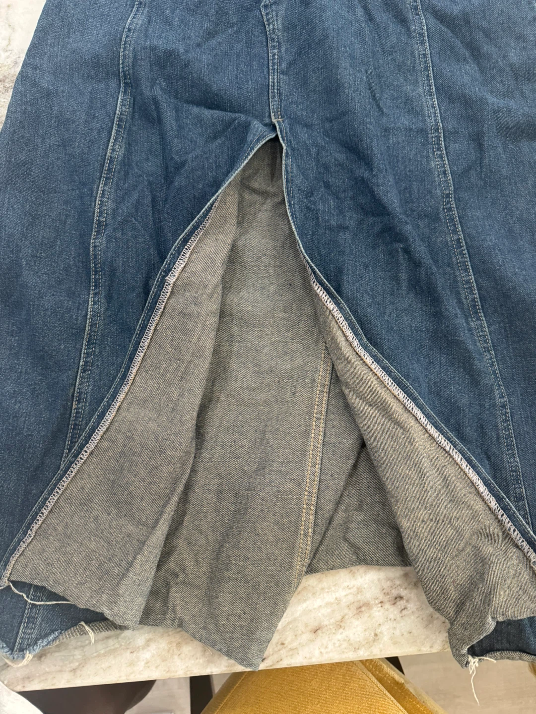 Blue Denim Maxi Skirt Size S - photo 2