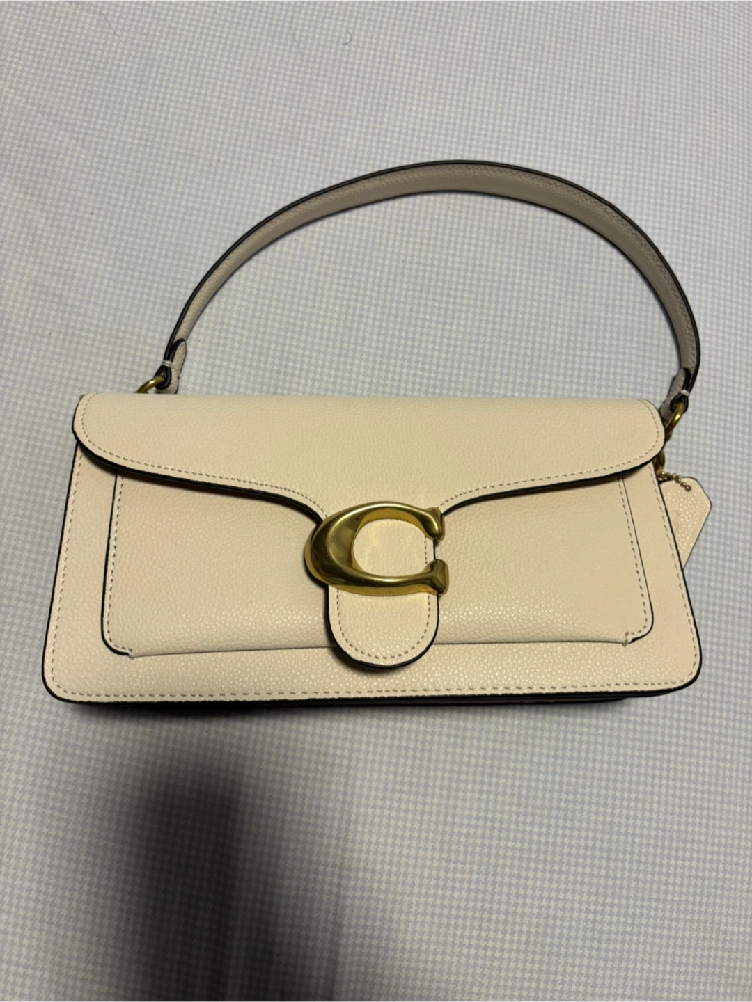 Coach Tabby Shoulder Bag Cream Pebble Leather - photo 2