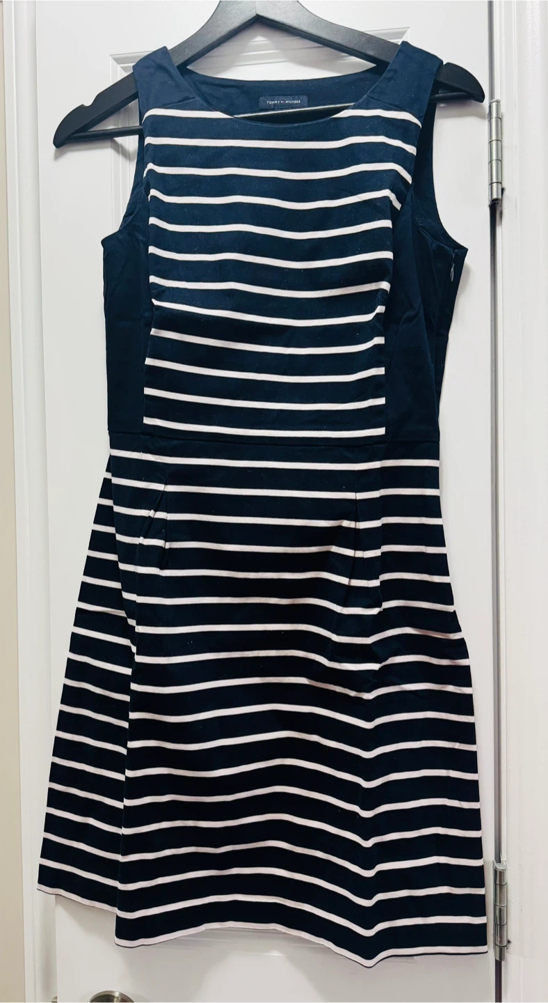 Tommy Hilfiger Striped Sleeveless Dress - Size S