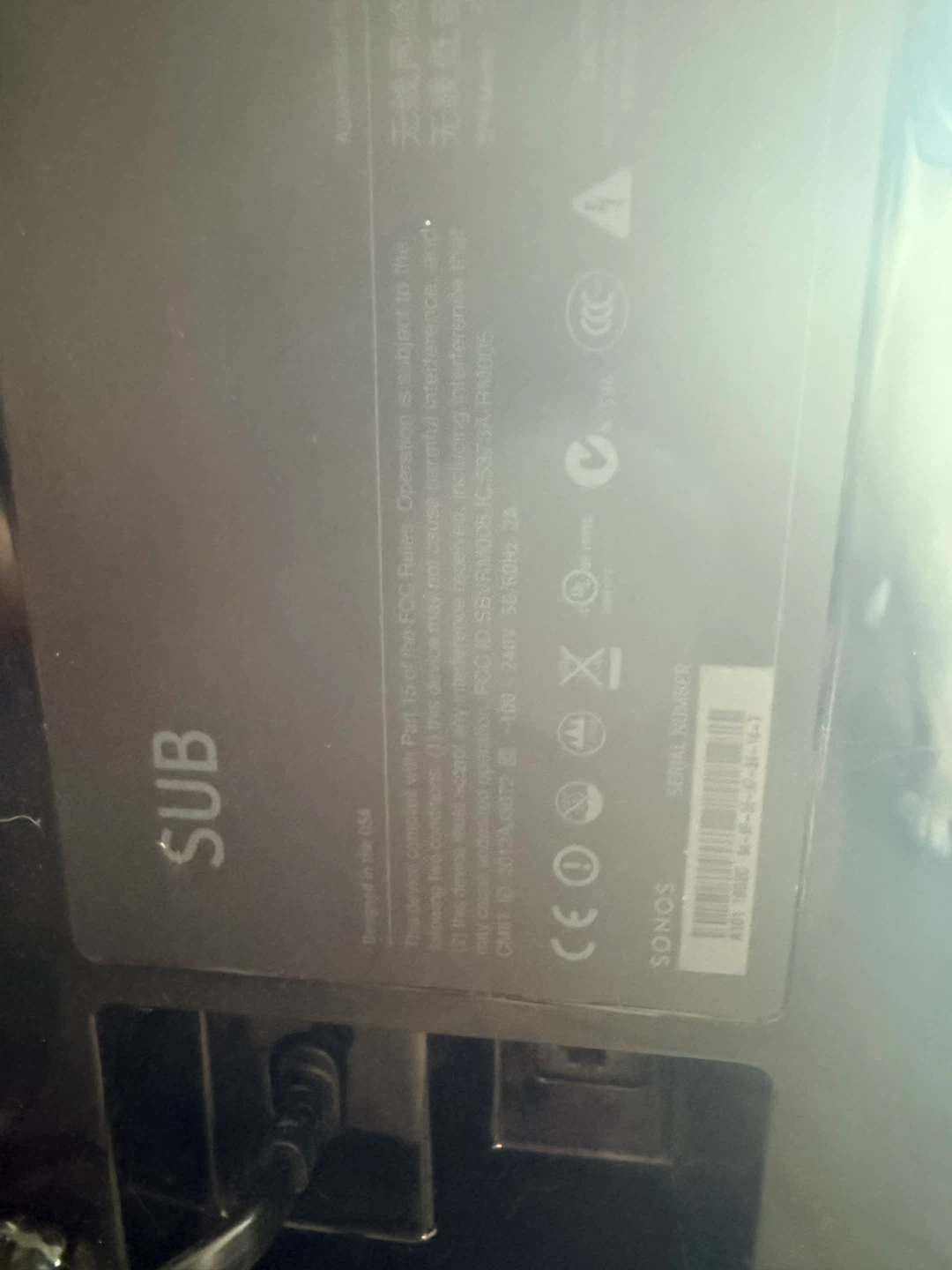 Sonos SUB Subwoofer and Sound Bar - photo 5