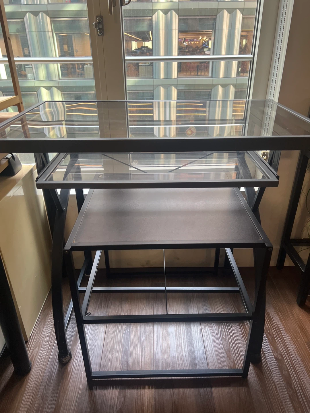 Glass Top Desk with Lower table 🥕