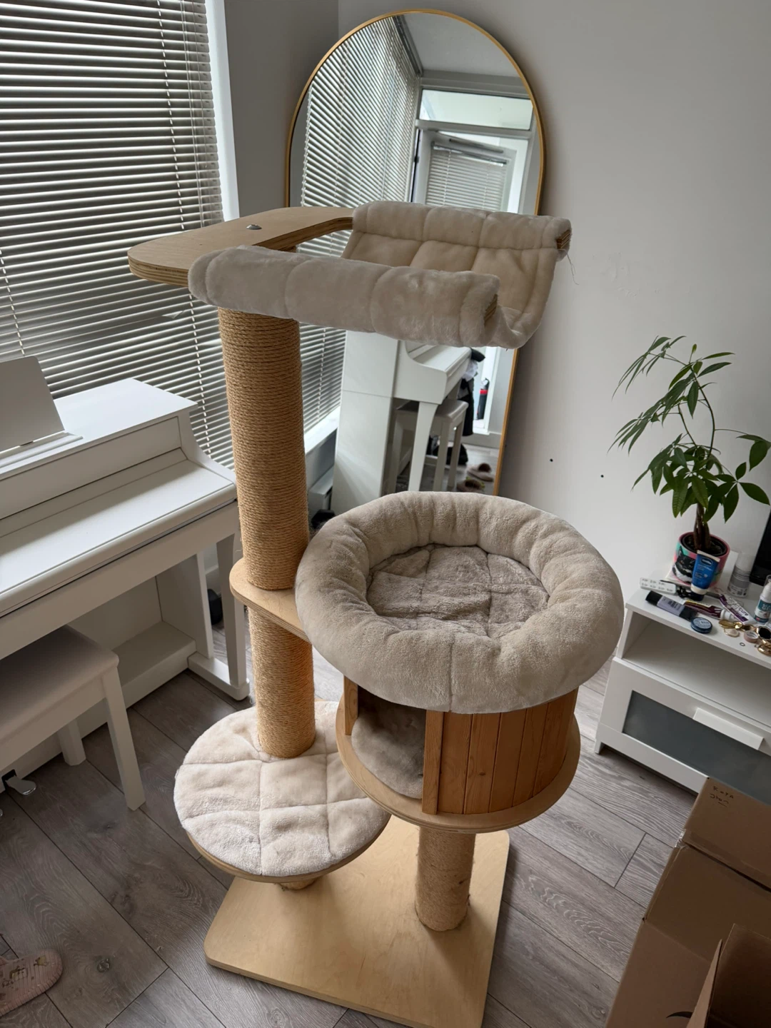 Multi-level Cat Tree with scratching posts
