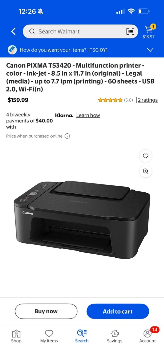 Canon PIXMA TS3420 All-In-One Printer - photo 2