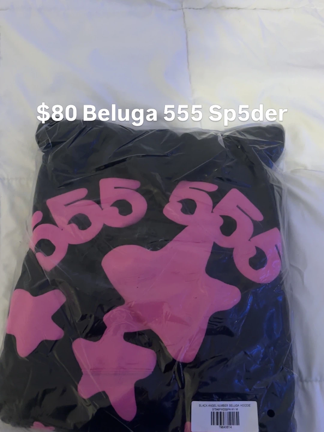 Sp5der Beluga 555 Hoodie Black Pink