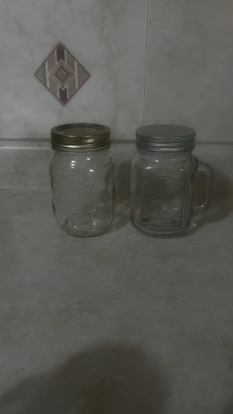 Set of 3 Mason Jar Glasses with Lids - photo 2
