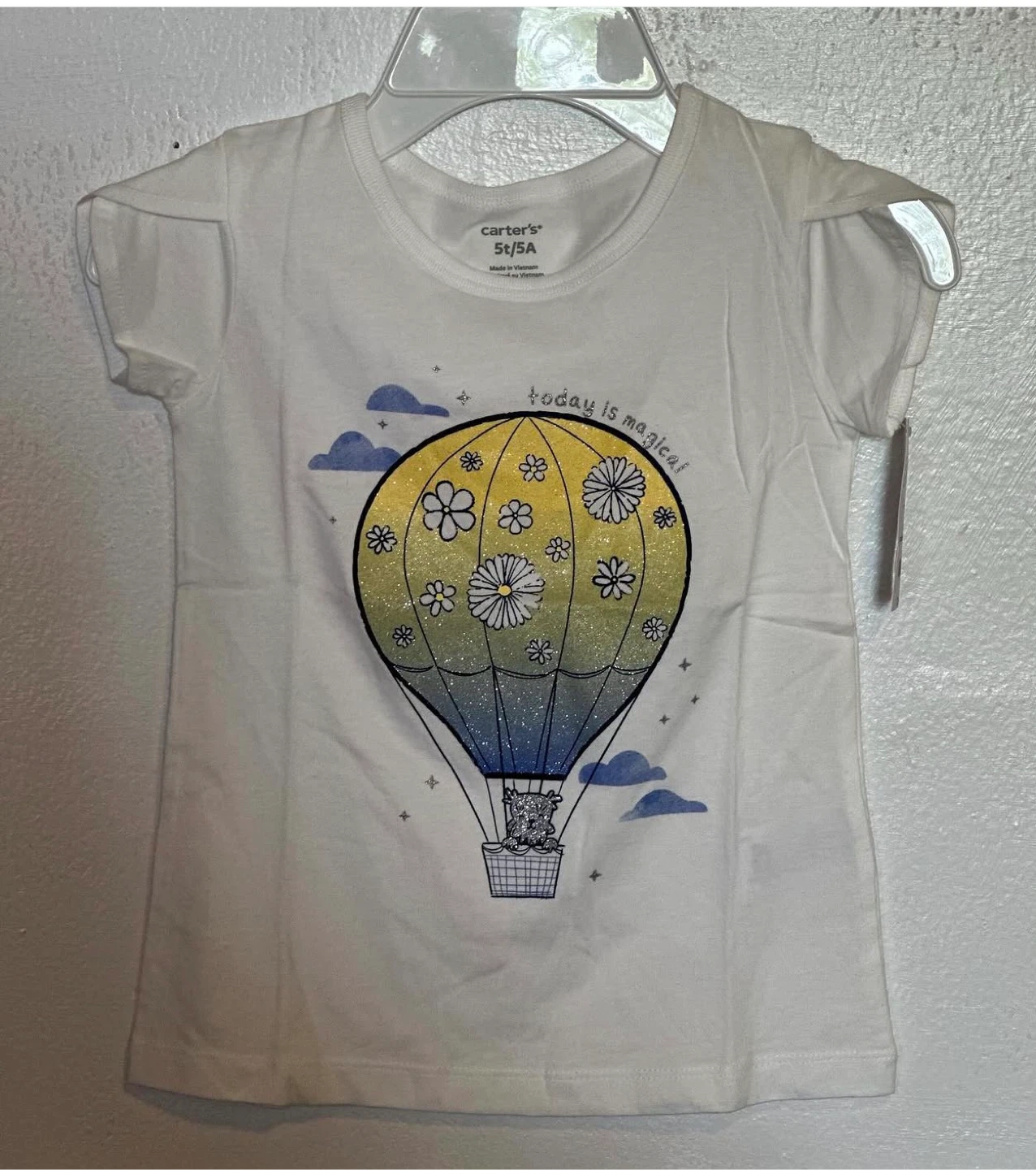 Carter's White Hot Air Balloon T-Shirt - Size 5T