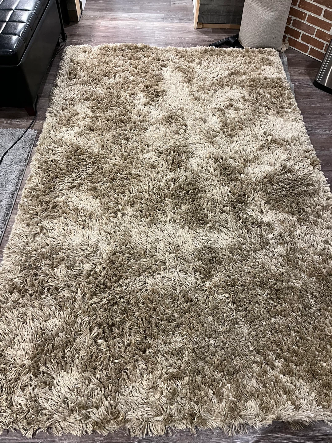 Gold Shag Rug - Fluffy