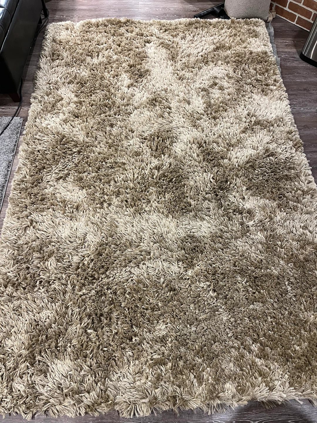Gold Shag Rug - Fluffy - photo 3