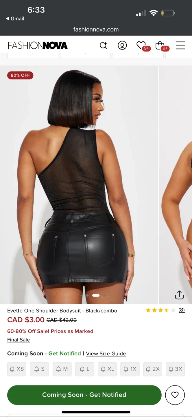 Fashion Nova Evette One Shoulder Bodysuit - photo 2
