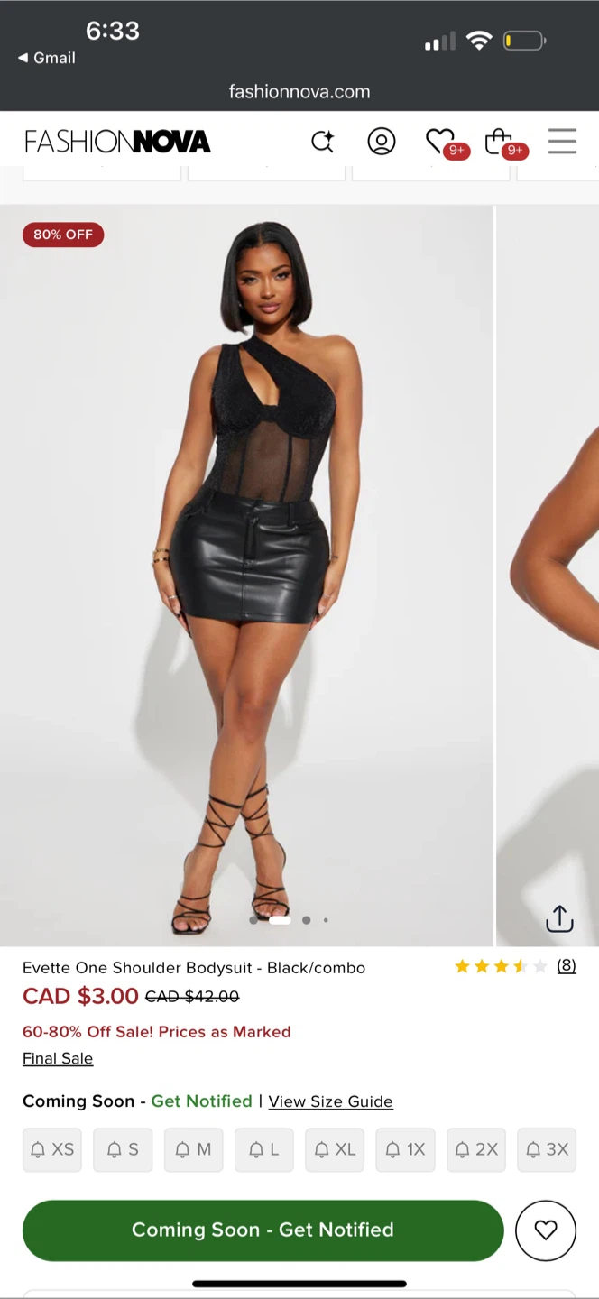 Fashion Nova Evette One Shoulder Bodysuit - photo 4