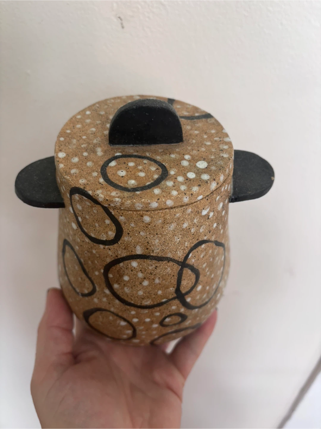 Ceramic vessel with lid - photo 3