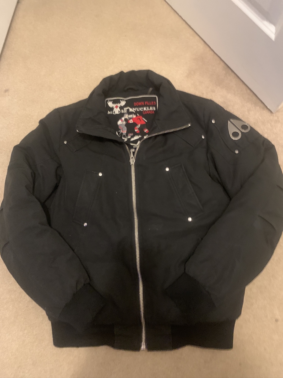 Moose Knuckles Down Filled Bomber Jacket - photo 5