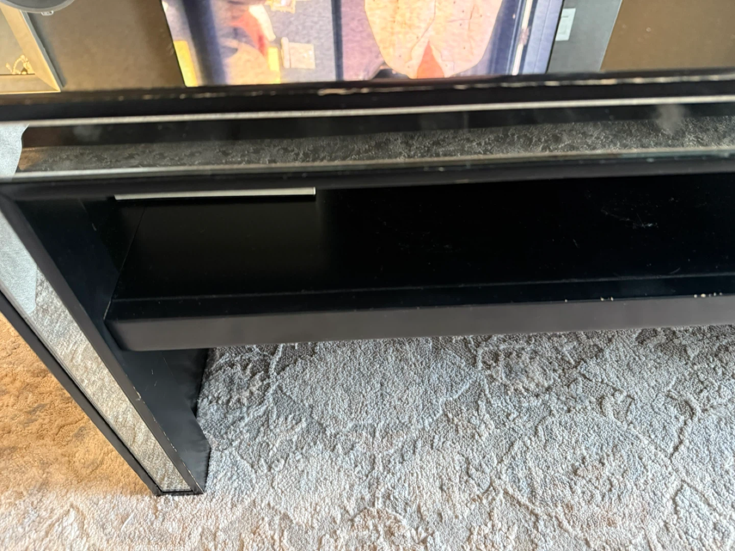 Pottery barn Mirrored Coffee Table with Shelf - photo 2