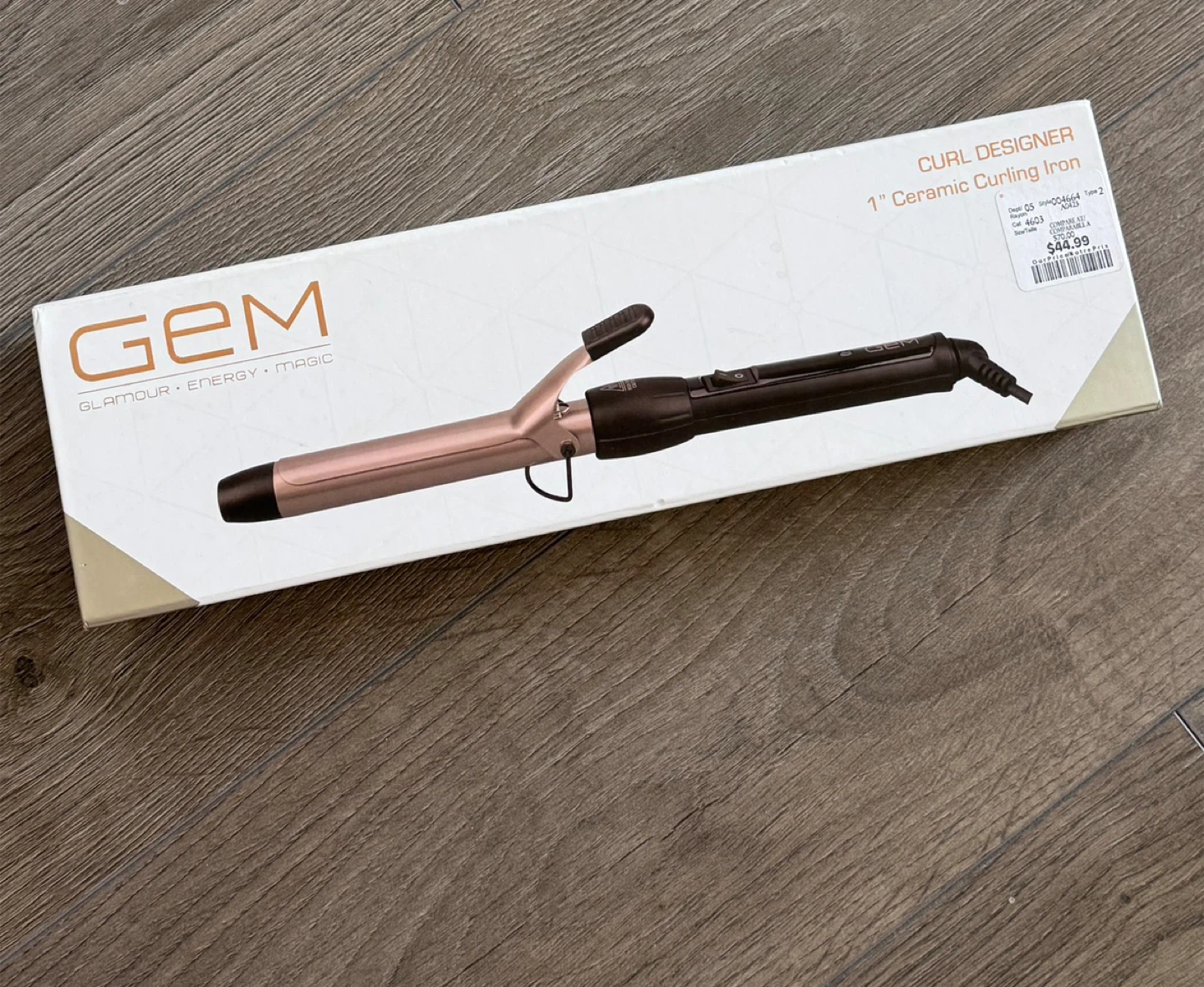 GEM 1" Ceramic Curling Iron