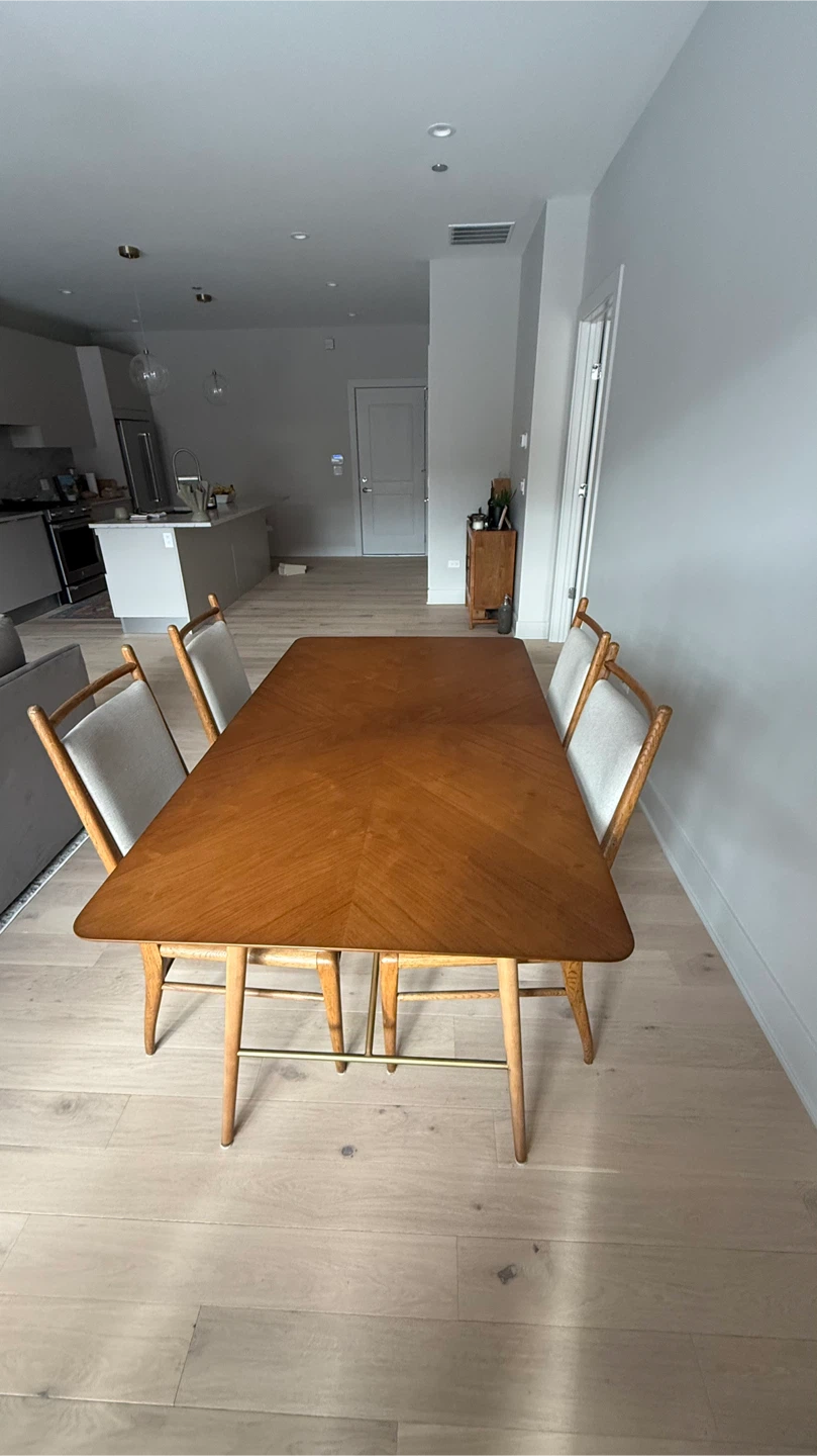 Mid-Century Modern Dining Table with 4 Chairs - photo 3