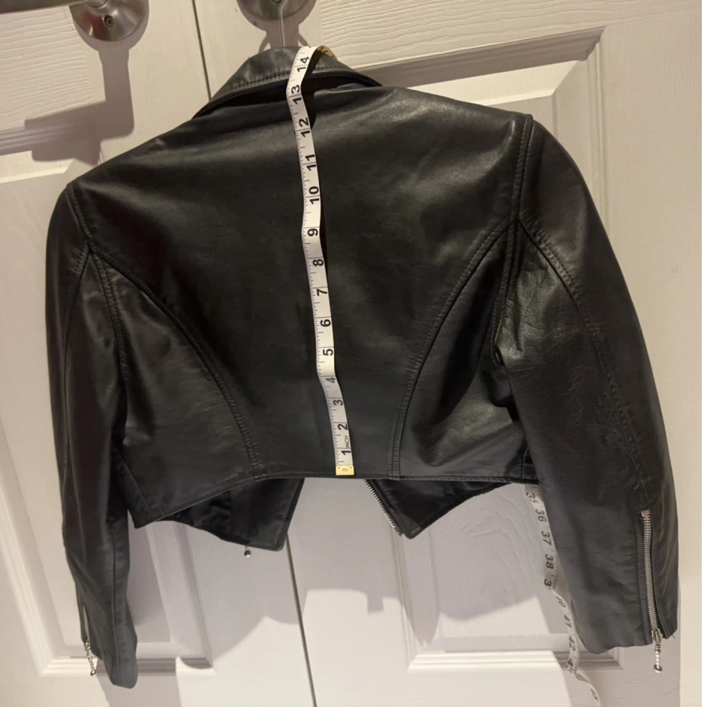 Vintage Made in Canada Cropped Moto Jacket M - photo 5