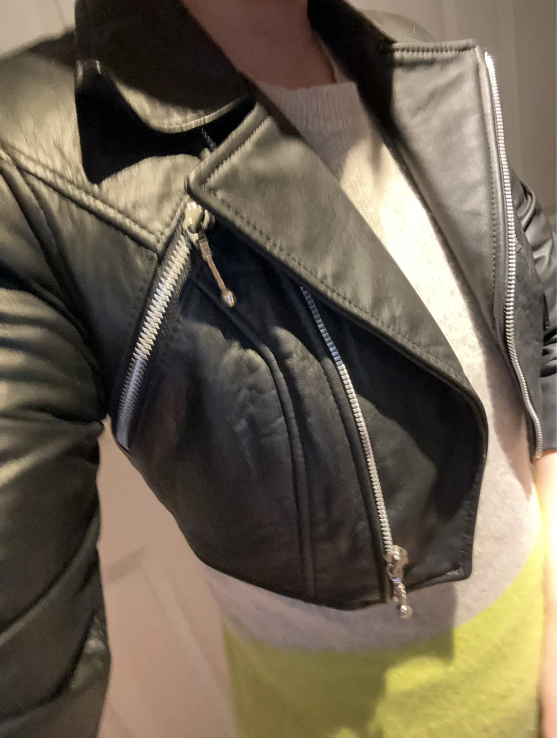 Vintage Made in Canada Cropped Moto Jacket M - photo 2