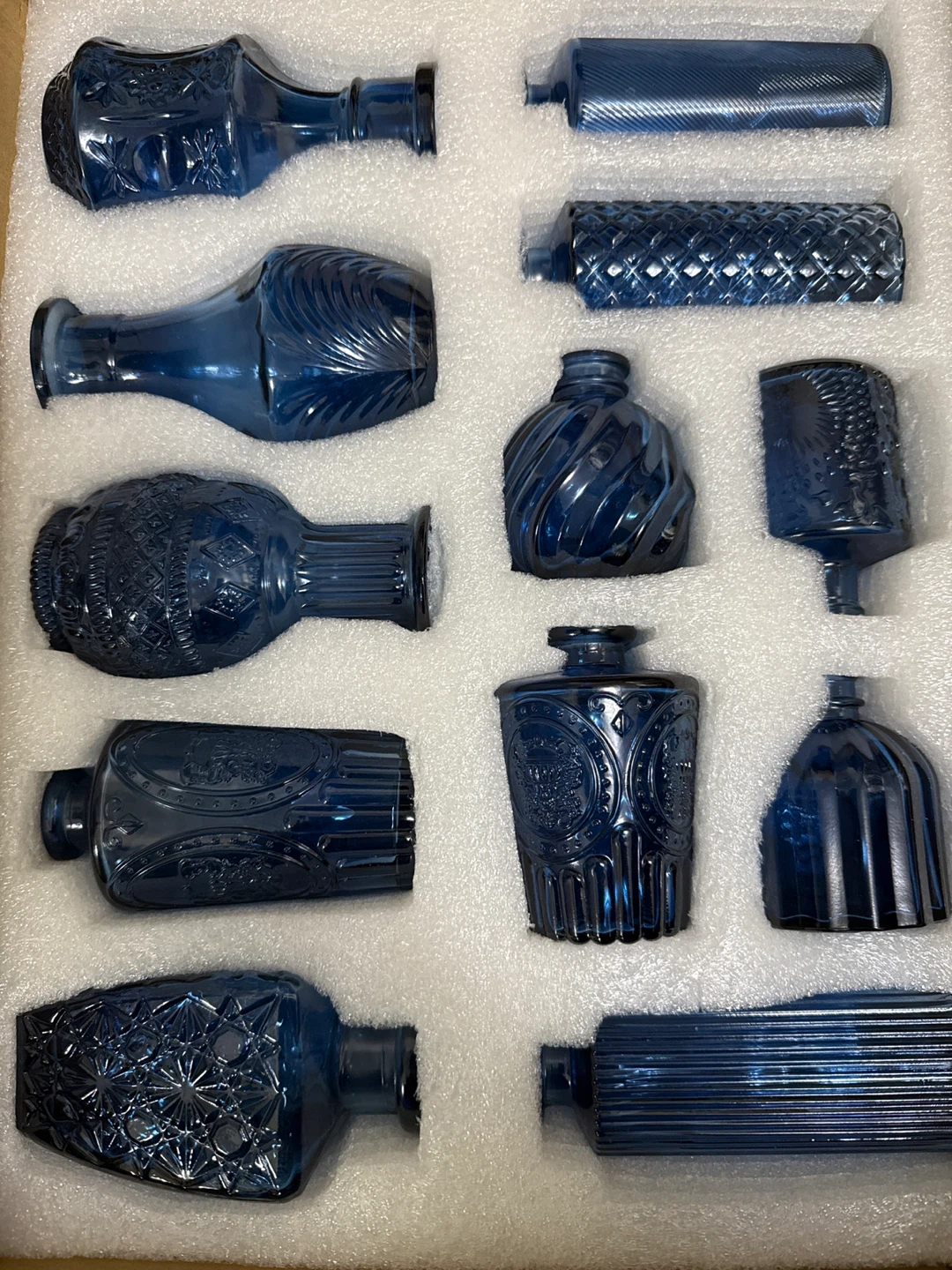 Set of 24 pcs Blue Glass Vases - photo 2