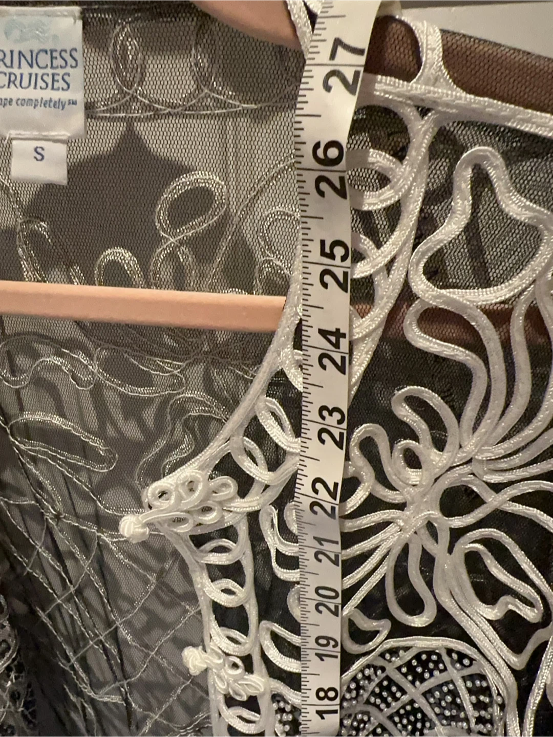 Sparkly and Beautiful Princess Cruises Sheer Embroidered Jacket - photo 4