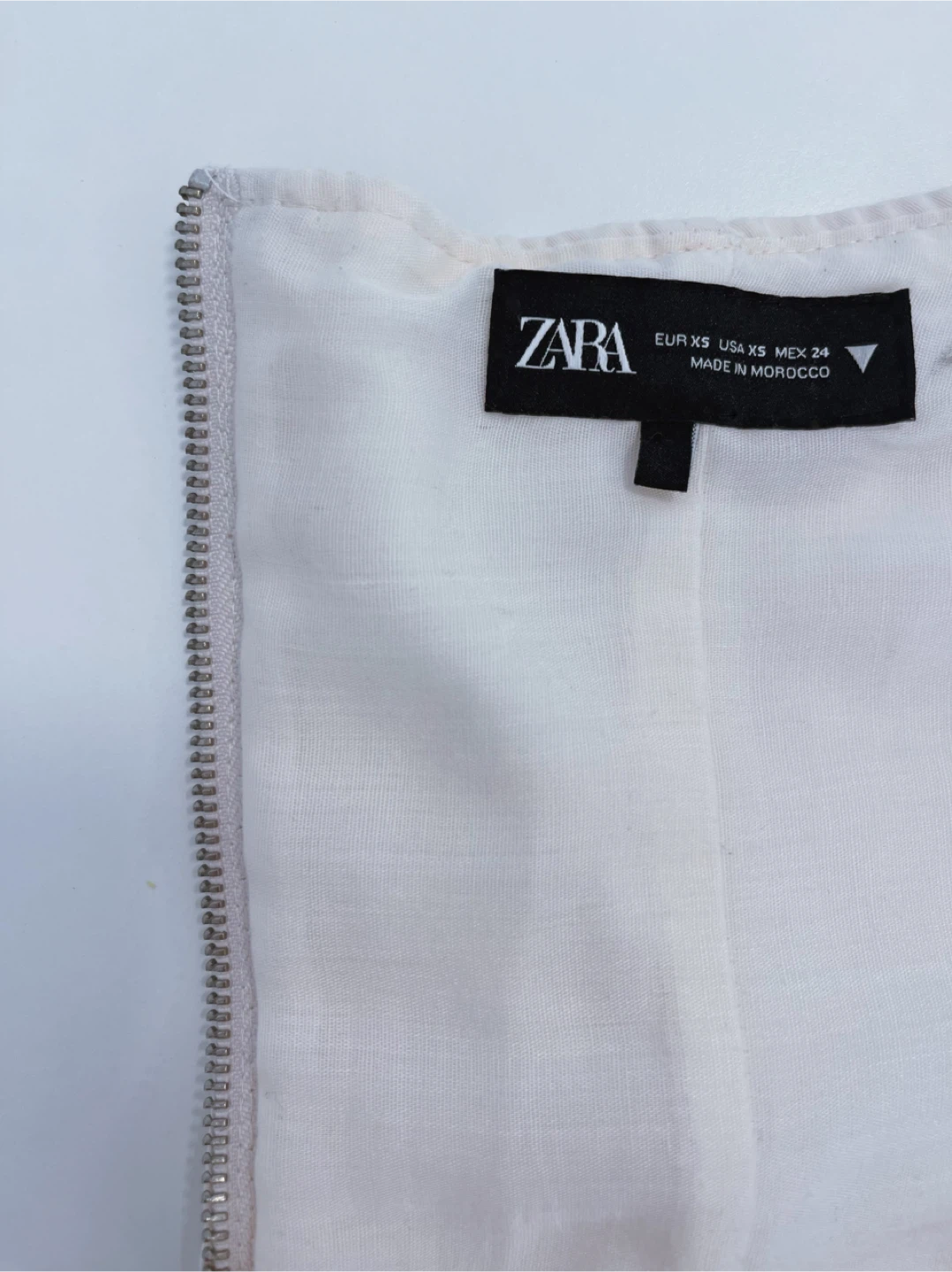 ZARA Corset Top - Black Patent & Cream Lace-Up - photo 4