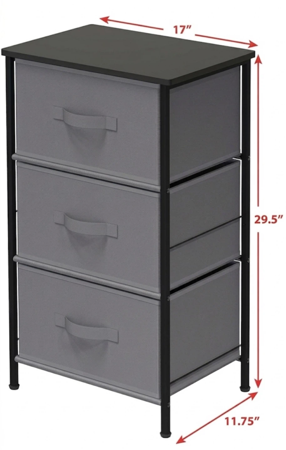 3-Drawer Fabric Dresser - photo 2