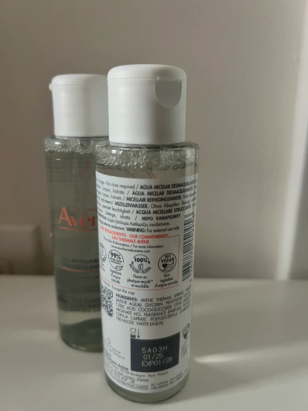 Avene Eau Thermale Micellar Makeup Remover 100ml - 2 Pack - photo 2