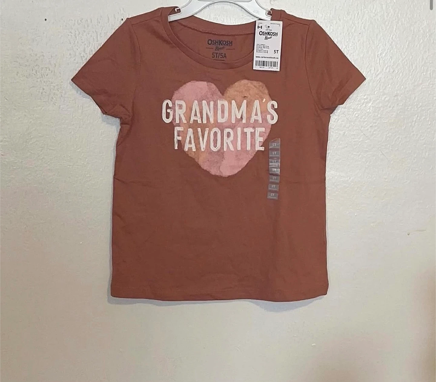 GIRLS TSHIRT (OshKosh B'gosh )Size 5T