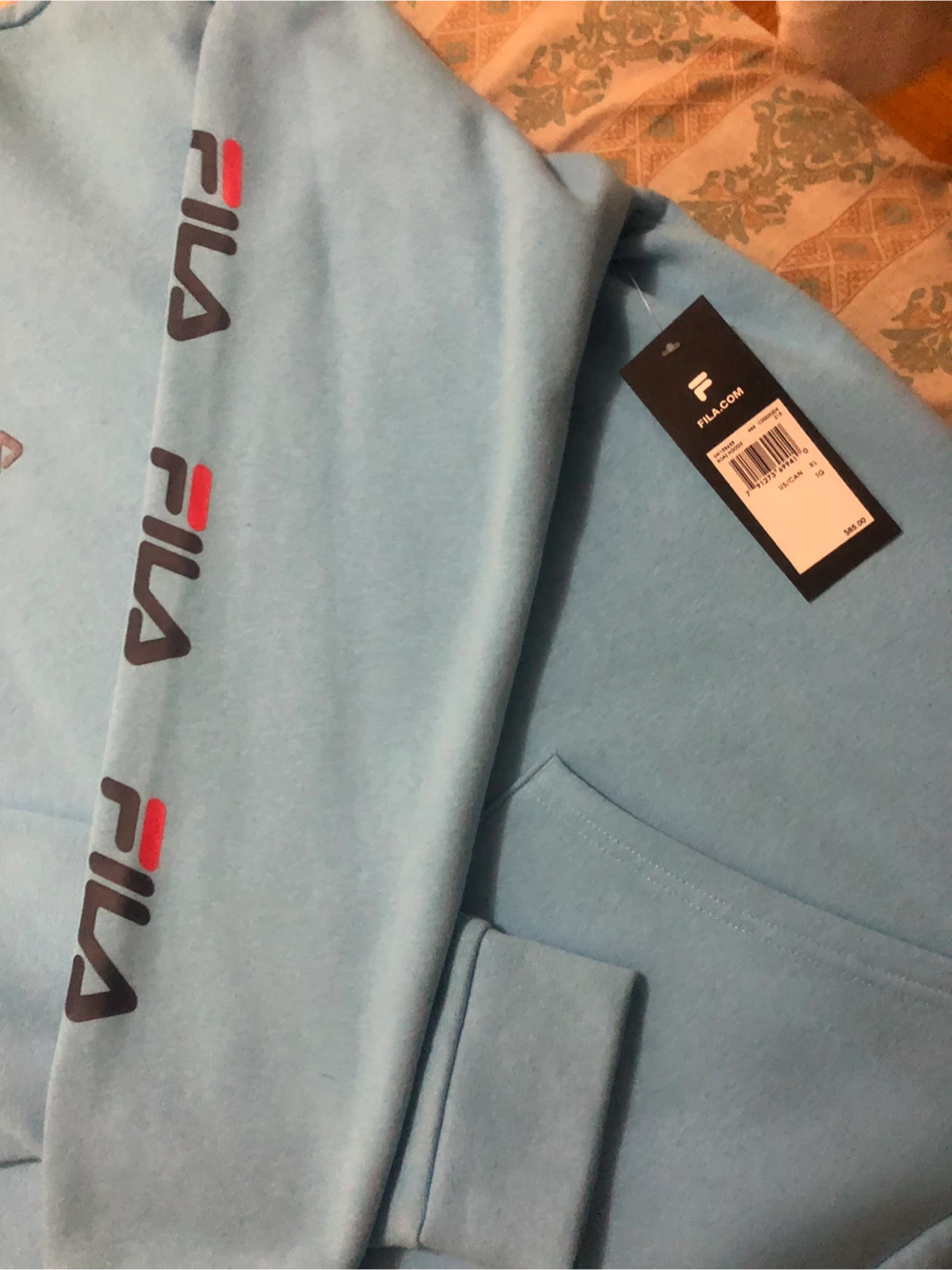 Brand New-Fila Blue Hoodie XL Size! - photo 3