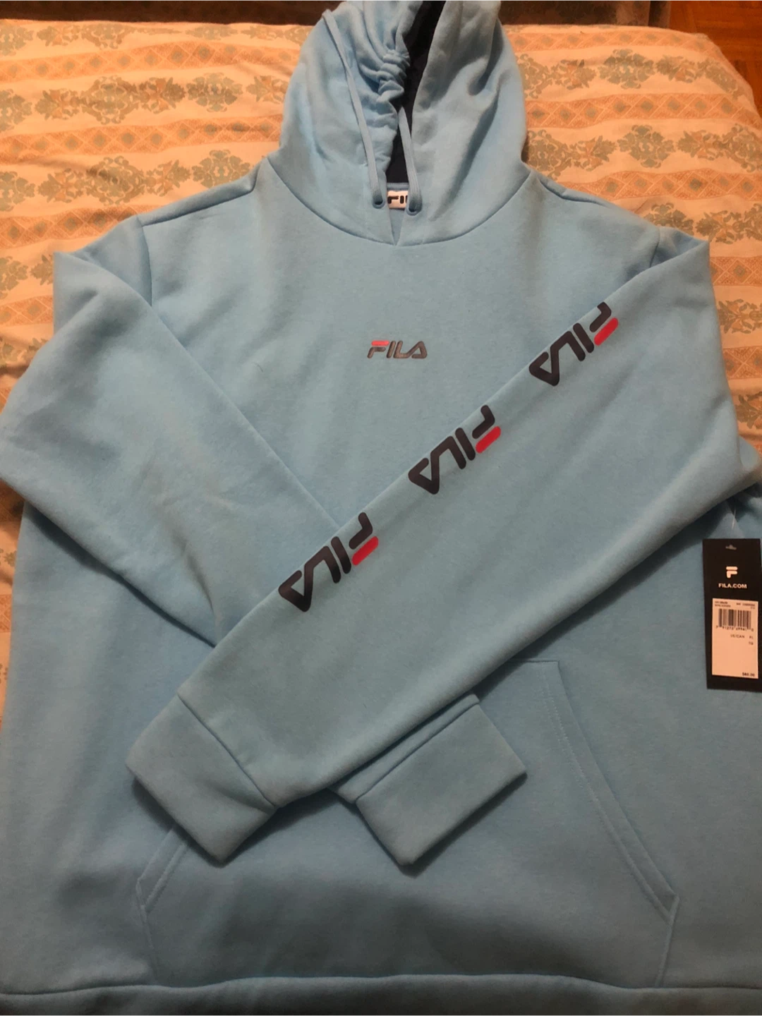 Brand New-Fila Blue Hoodie XL Size! - photo 2