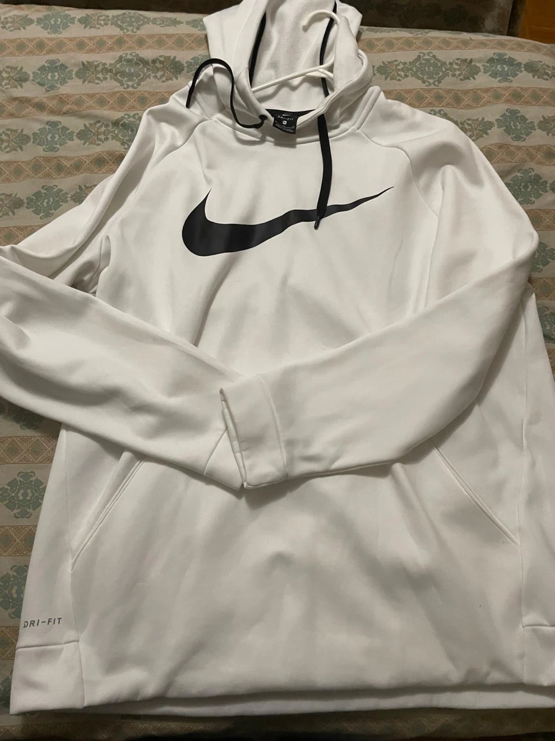 Brand New-Nike Dri-FIT White Hoodie - Size XL