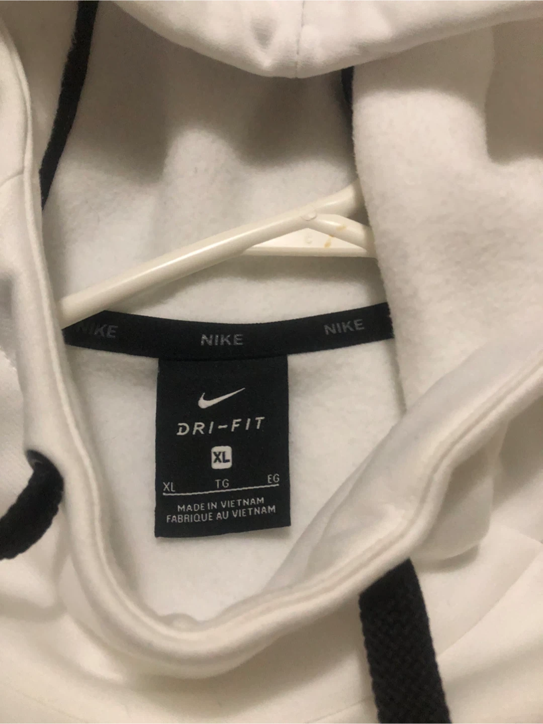Brand New-Nike Dri-FIT White Hoodie - Size XL - photo 4