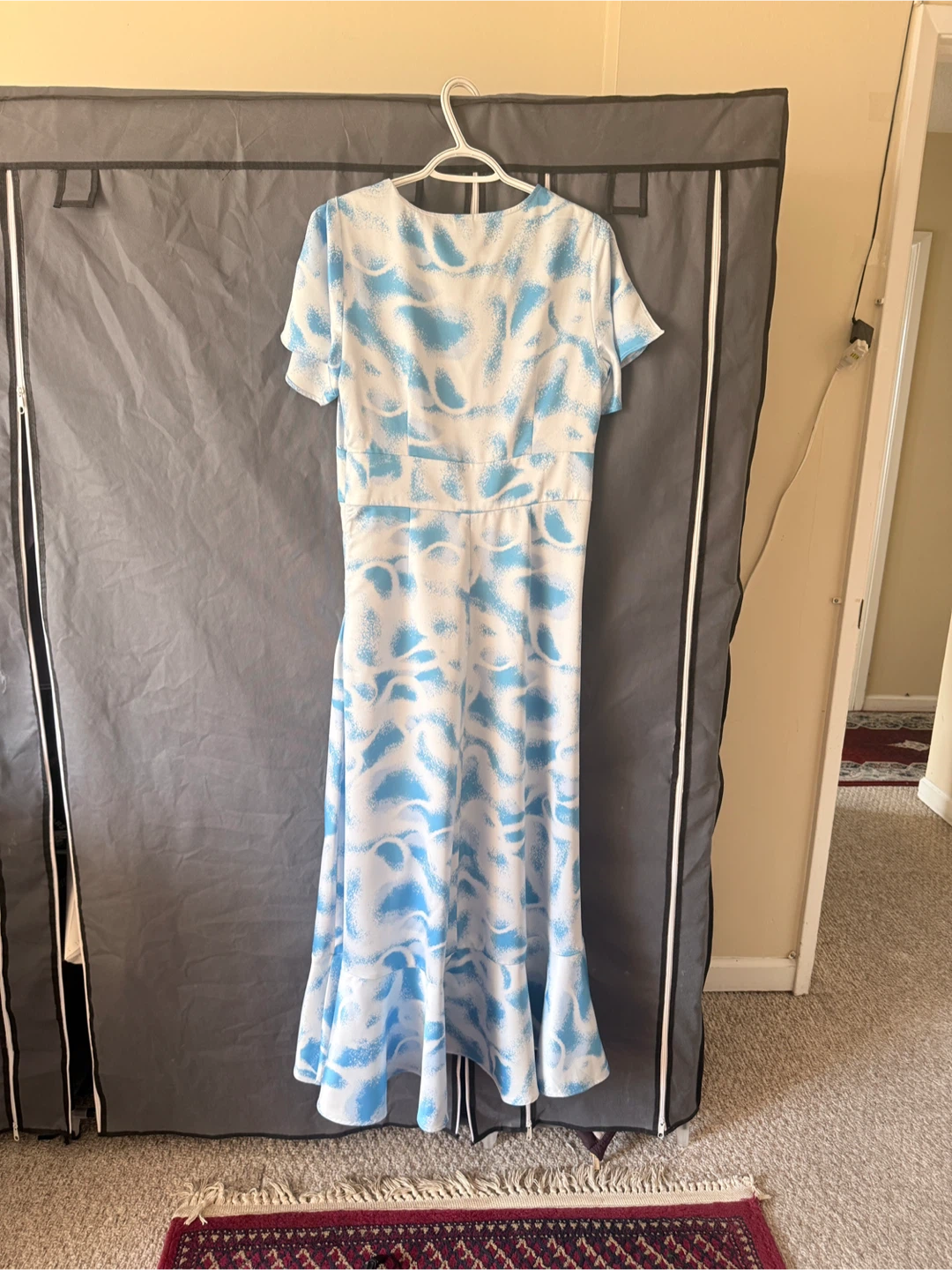 Vero mode blue & white Midi Summer dress