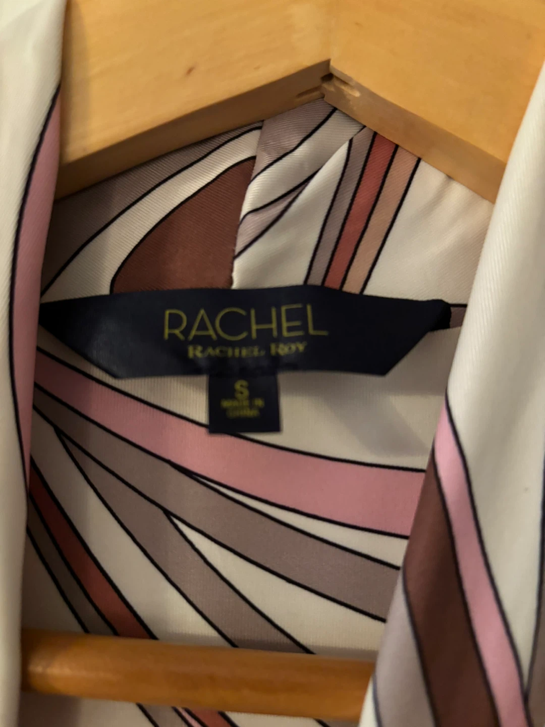 NEW Rachel Roy "Eggshell Swirl" Print Wrap Dress Size S - photo 2