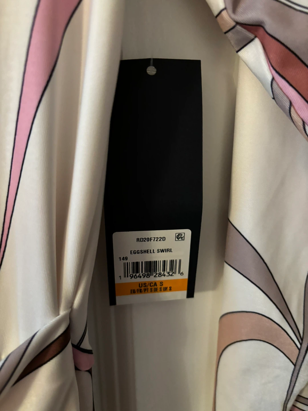 NEW Rachel Roy "Eggshell Swirl" Print Wrap Dress Size S - photo 4