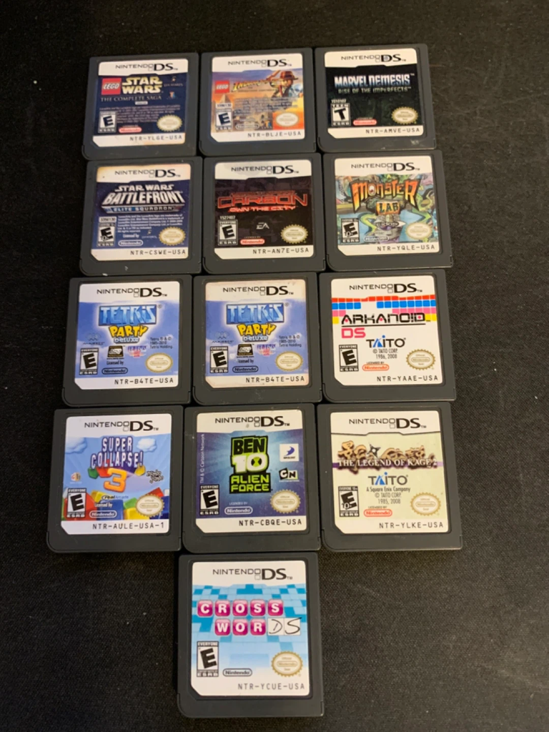 Nintendo DS Games Lot - LEGO Star Wars, Tetris, Arkanoid & More