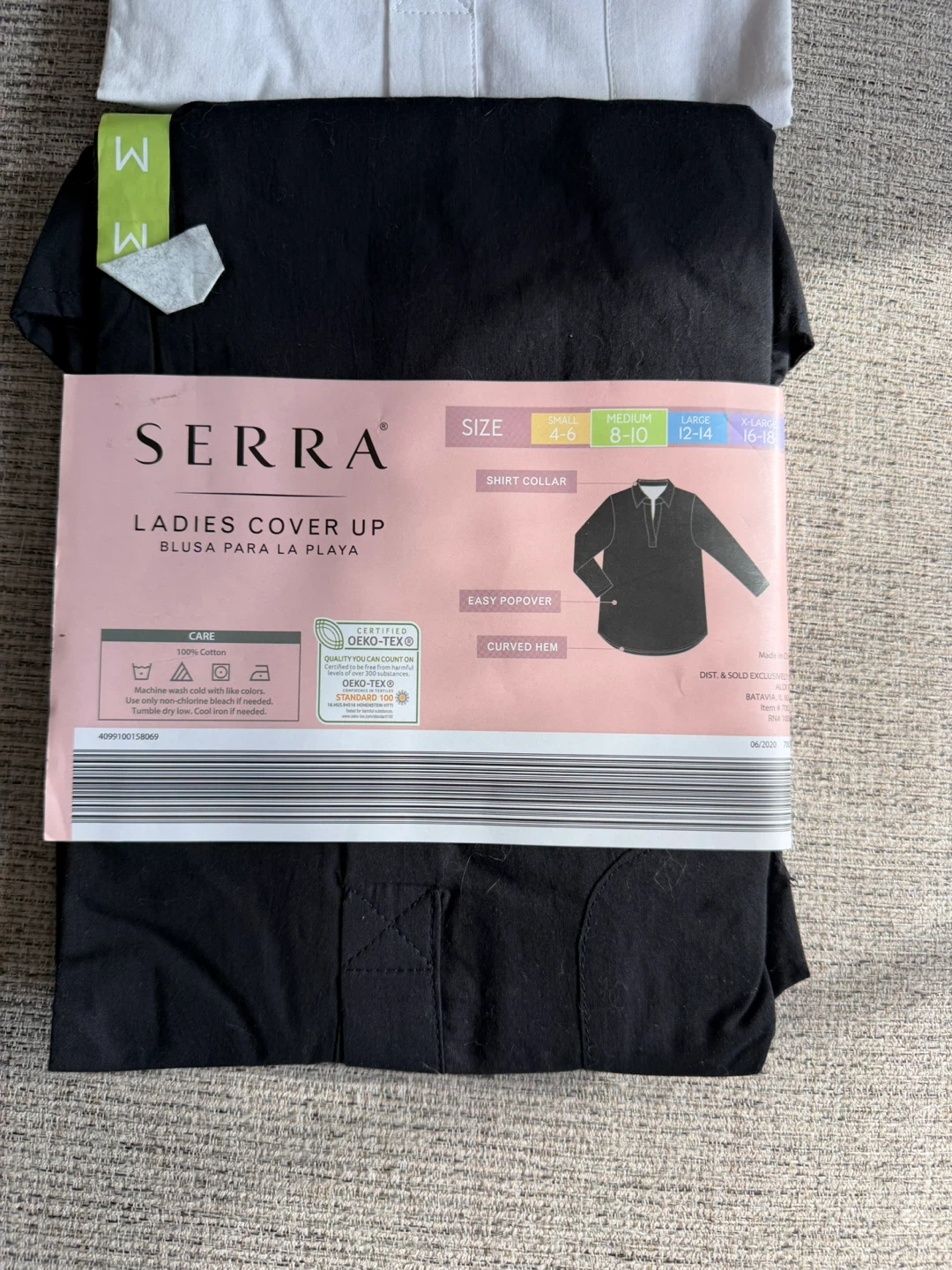 Serra Ladies Cover Up - Size M (White & Black) - photo 3