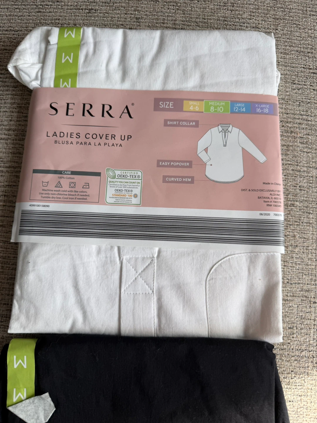 Serra Ladies Cover Up - Size M (White & Black) - photo 5