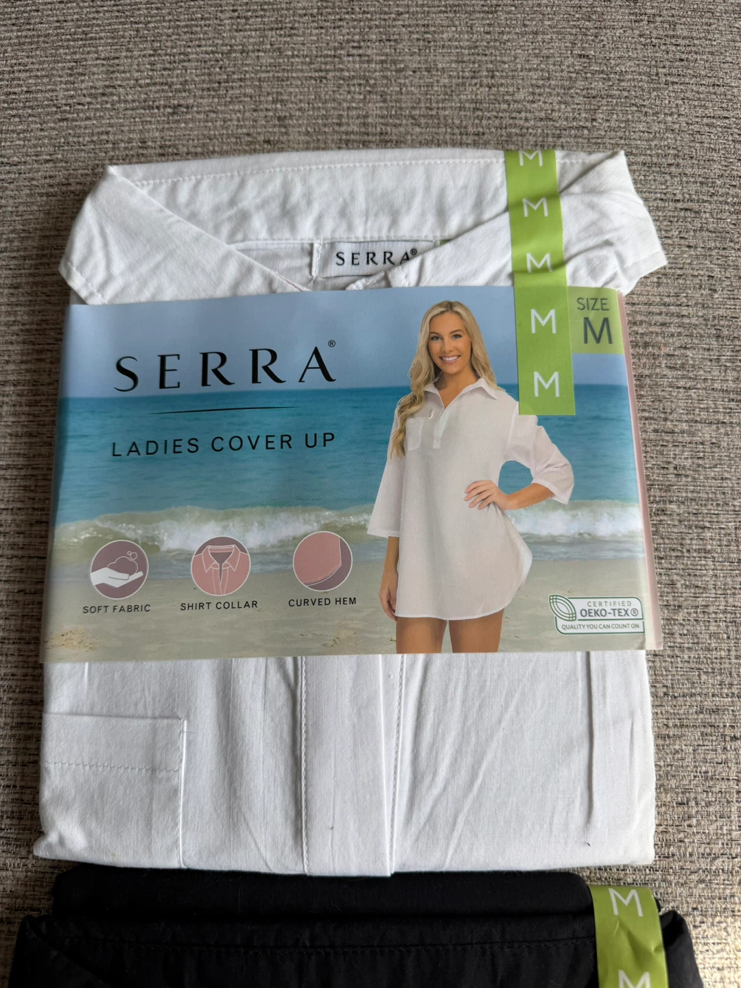 Serra Ladies Cover Up - Size M (White & Black) - photo 4