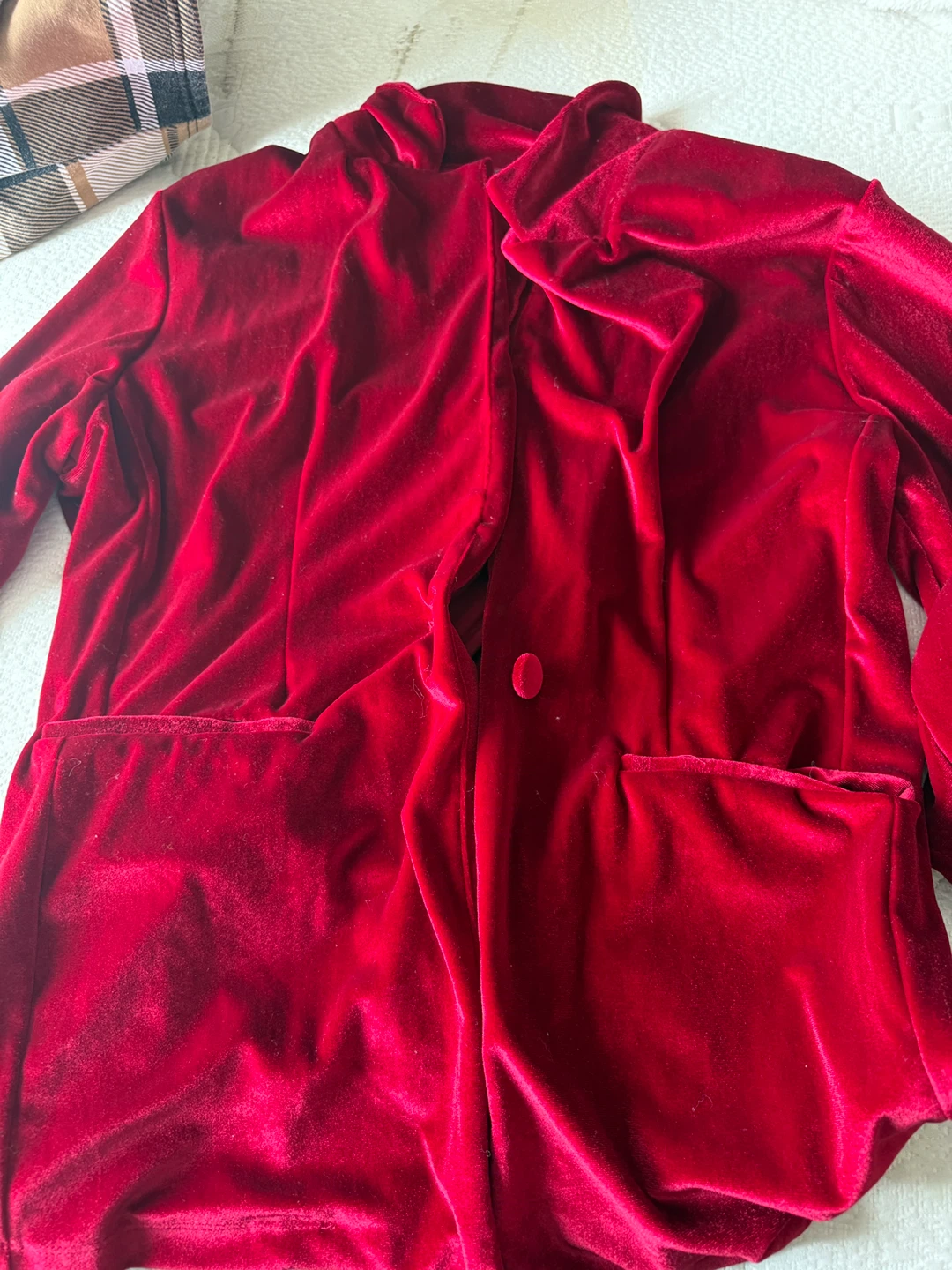 Red Velvet Blazer - Max XL/18