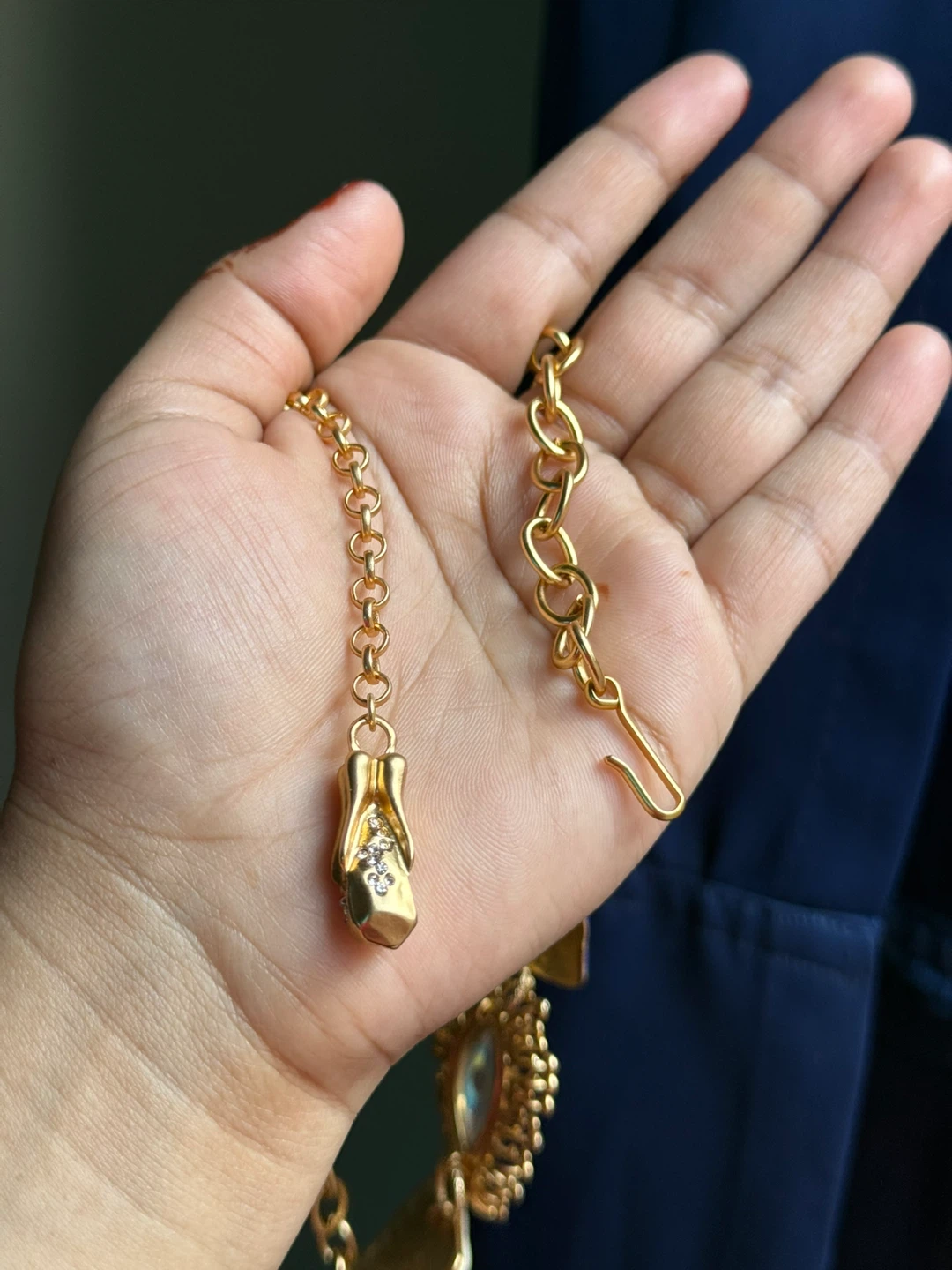 Schiaparelli Inspired Gold Chain Necklace - photo 5