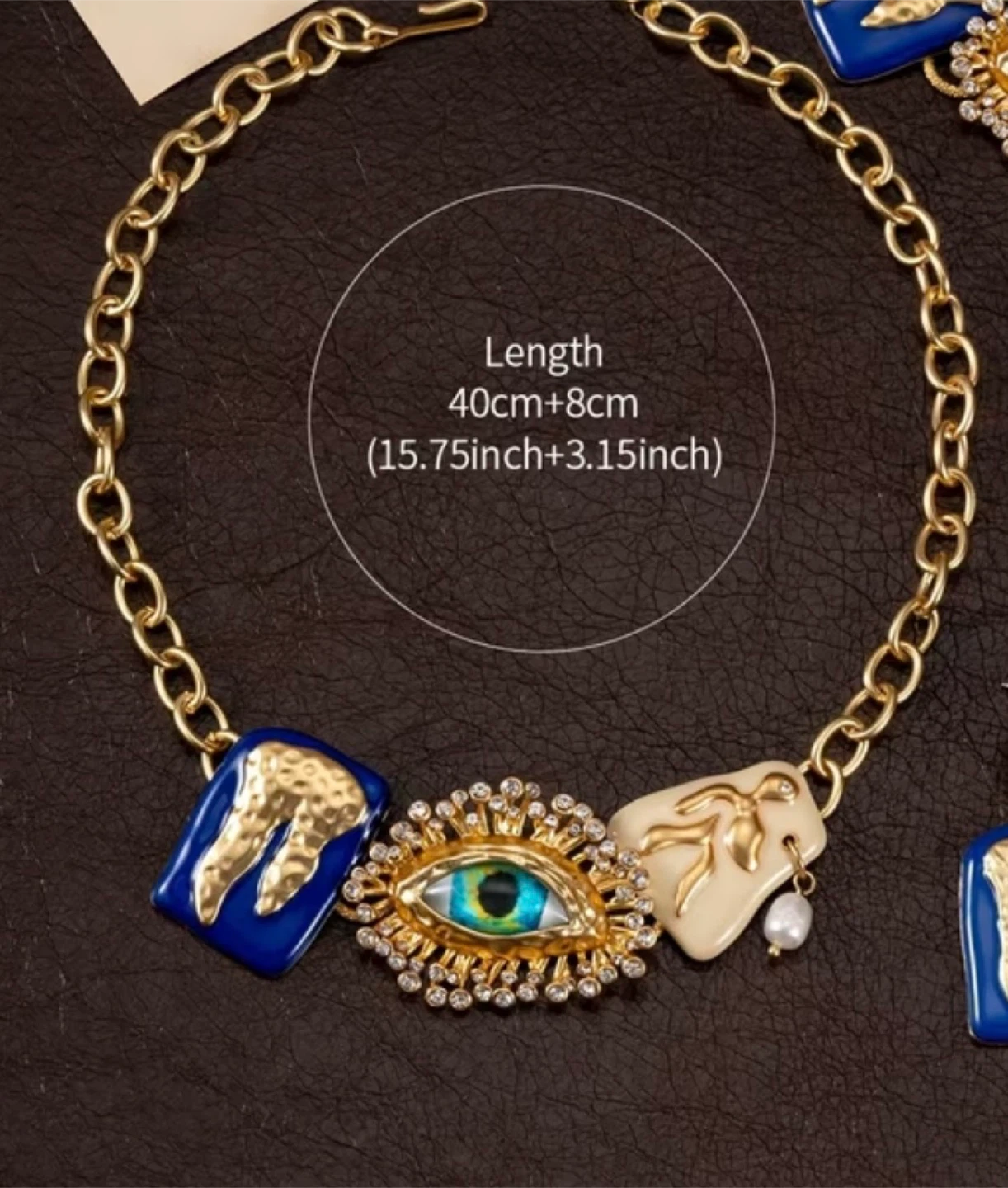 Schiaparelli Inspired Gold Chain Necklace - photo 2