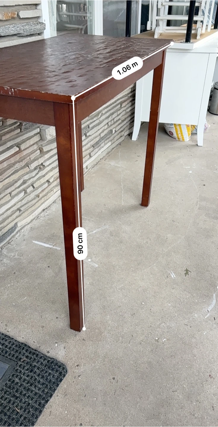 Brown Wood Dining Table - photo 3