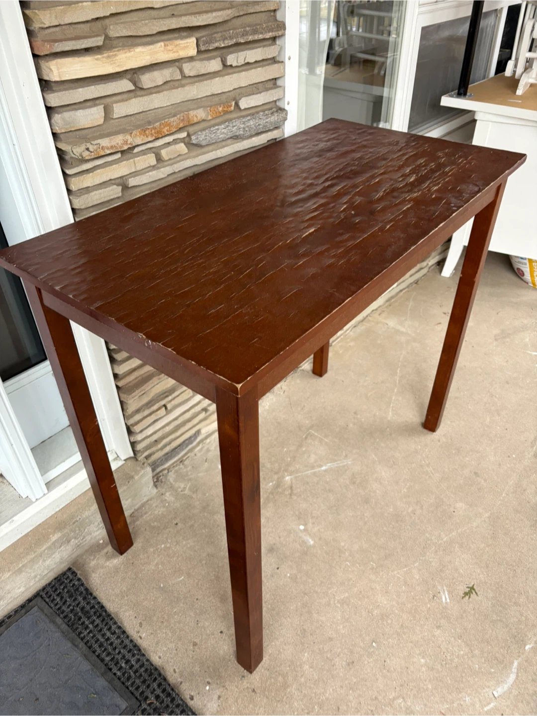 Brown Wood Dining Table